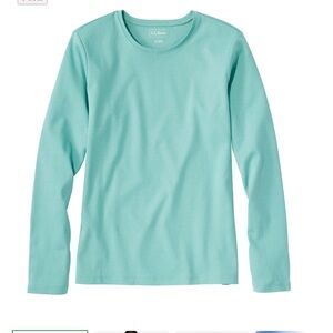 L.L. Bean Womens Teal Long Sleeve Tee